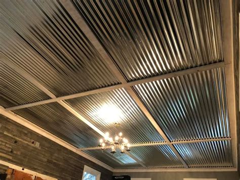 galvanized corrugated metal ceiling